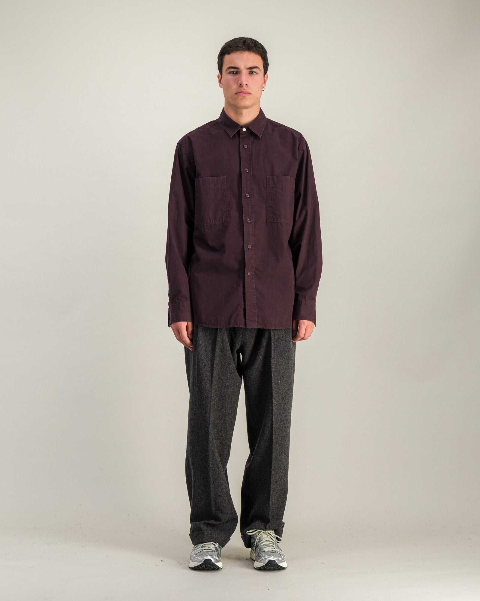 Chemise Daily Work prune