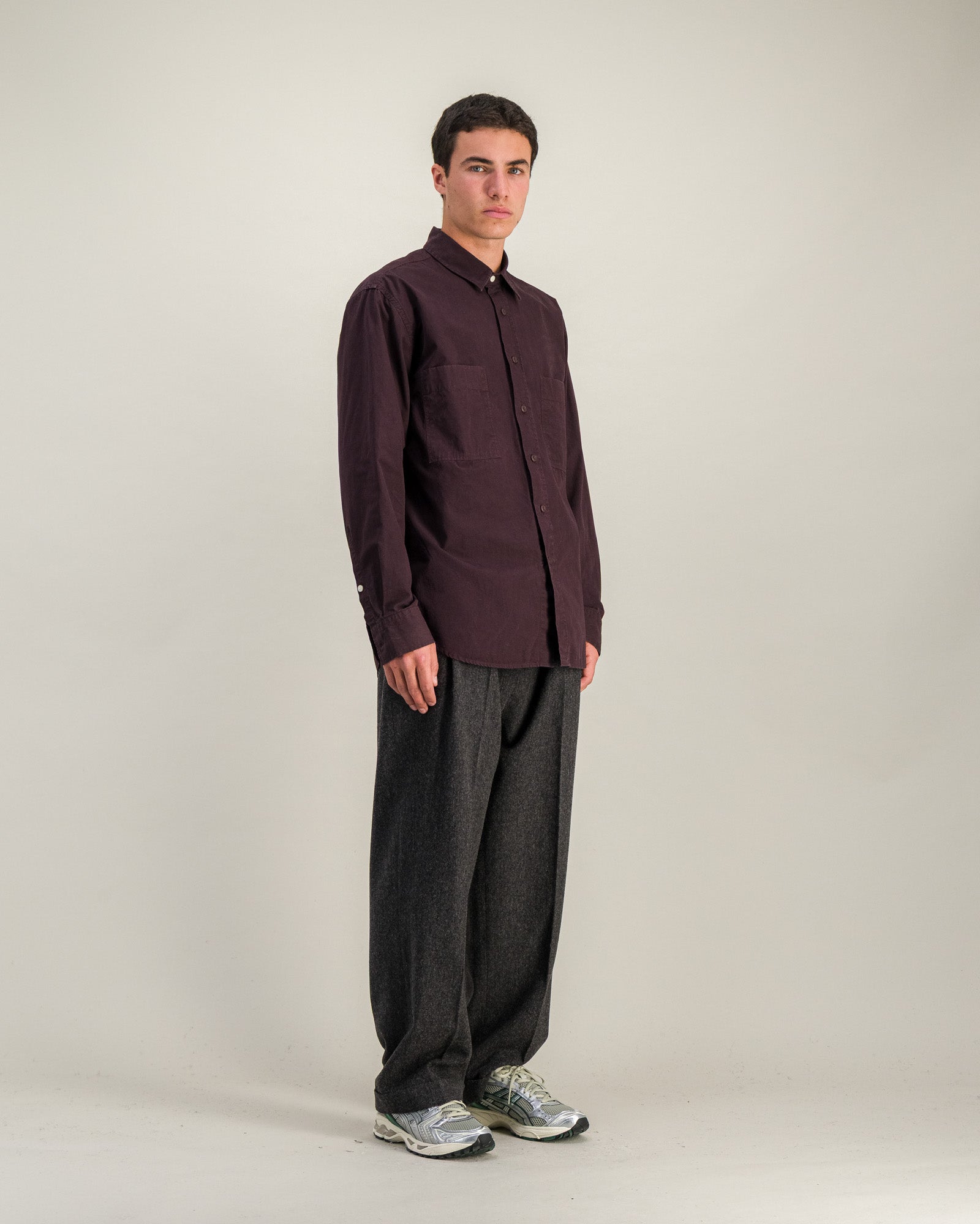 Chemise Daily Work prune