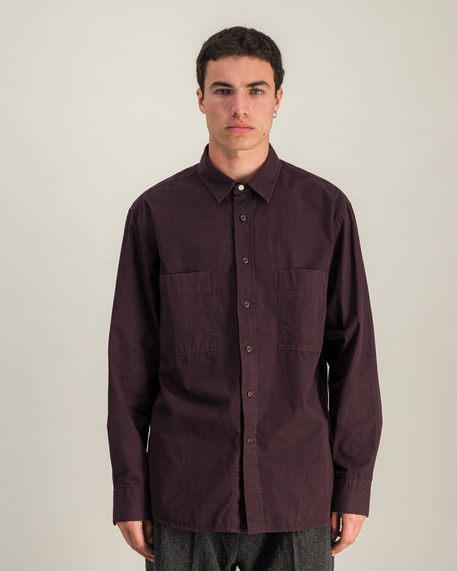 Chemise Daily Work prune