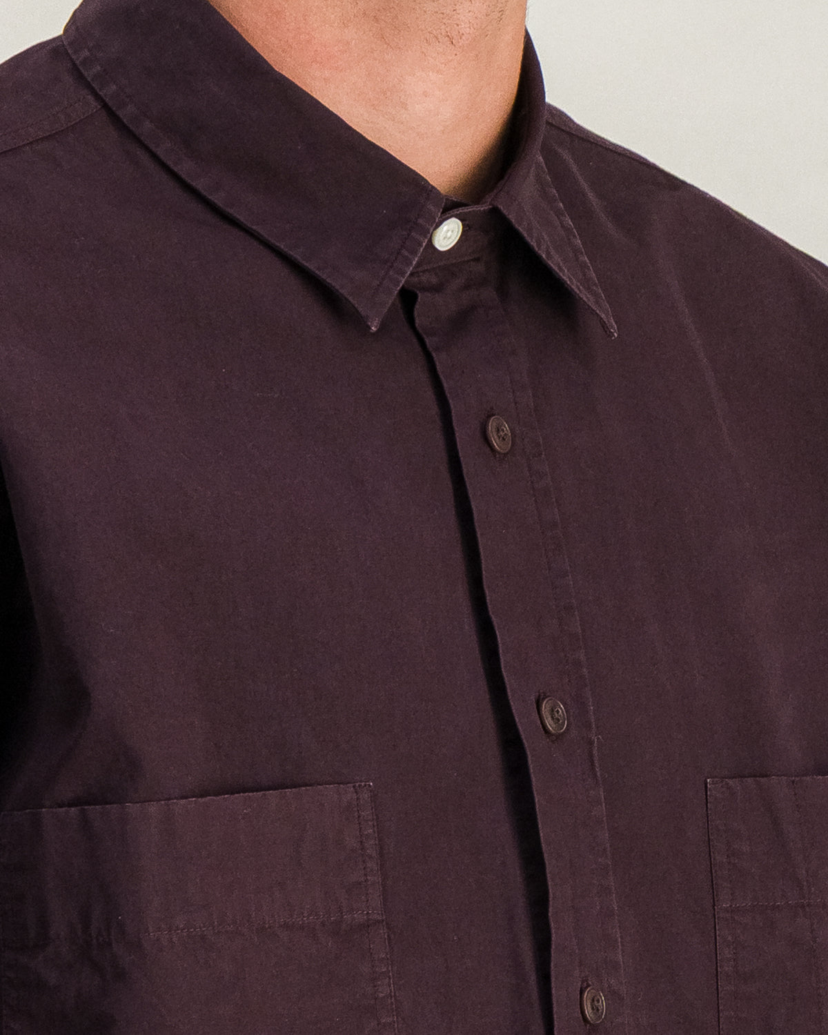Chemise Daily Work prune
