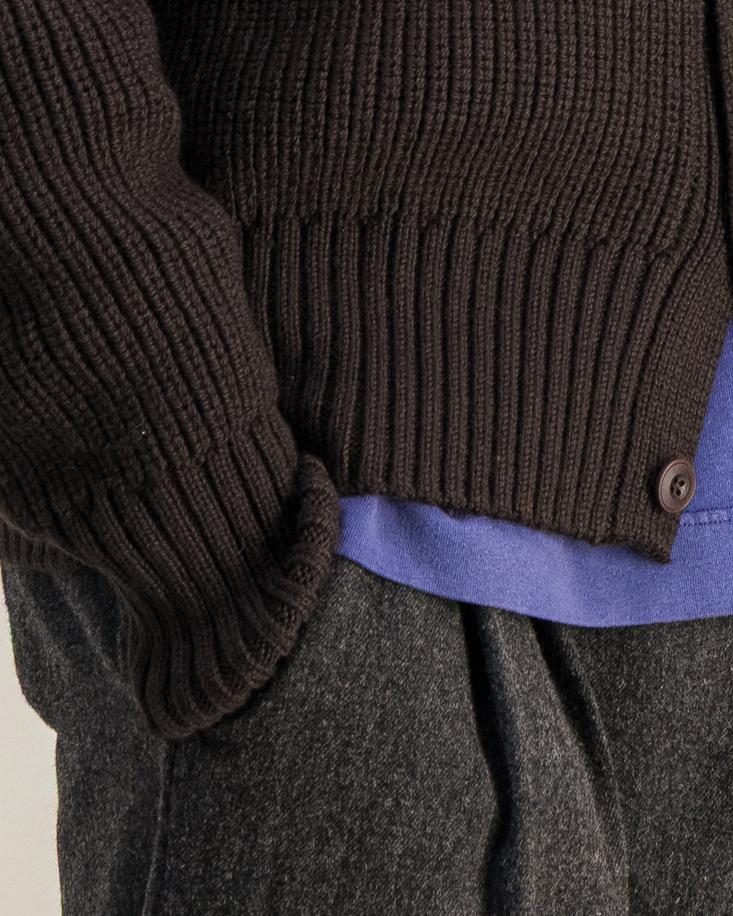 Guy heavy cardigan brown