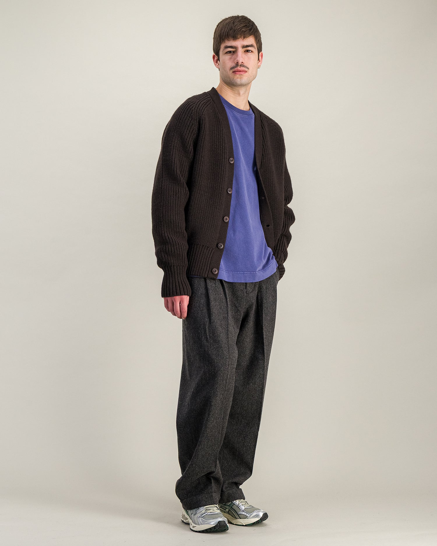 Guy heavy cardigan brown