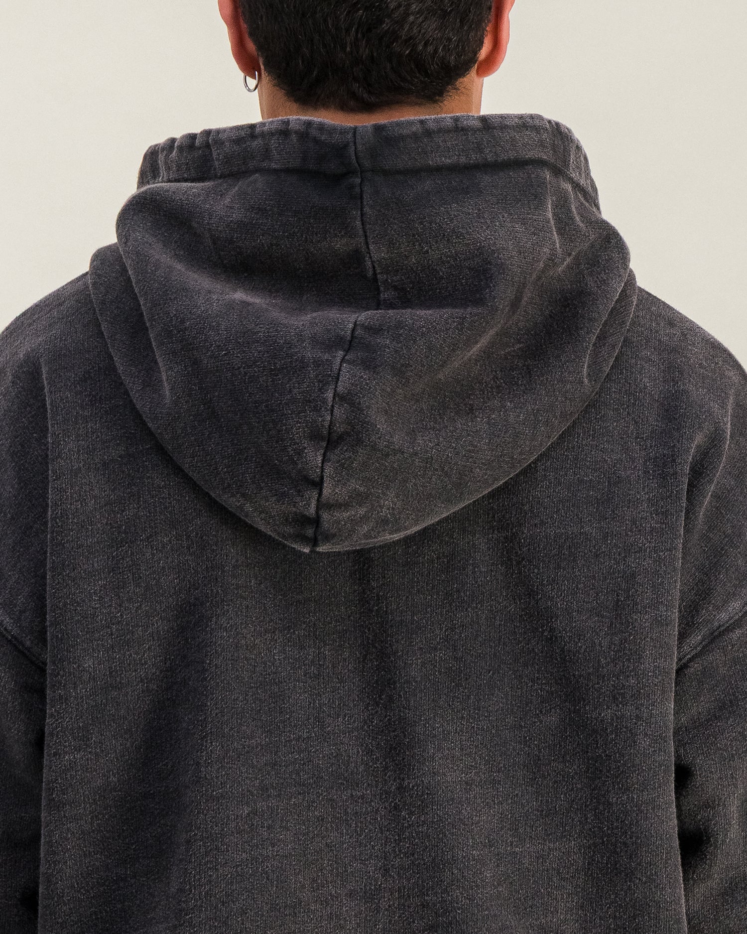 Hoodie sweater faded black