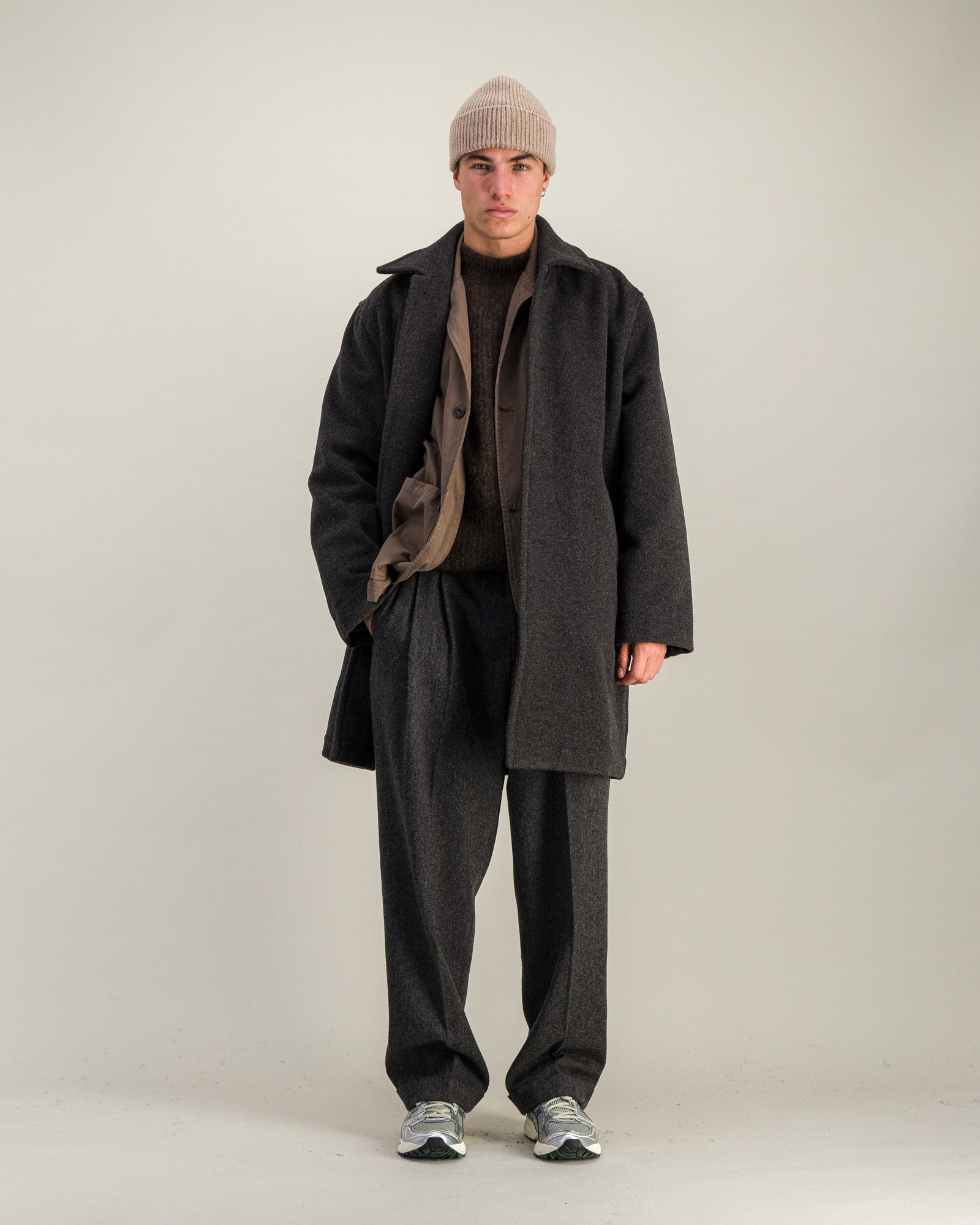 Manteau Orson brun chiné