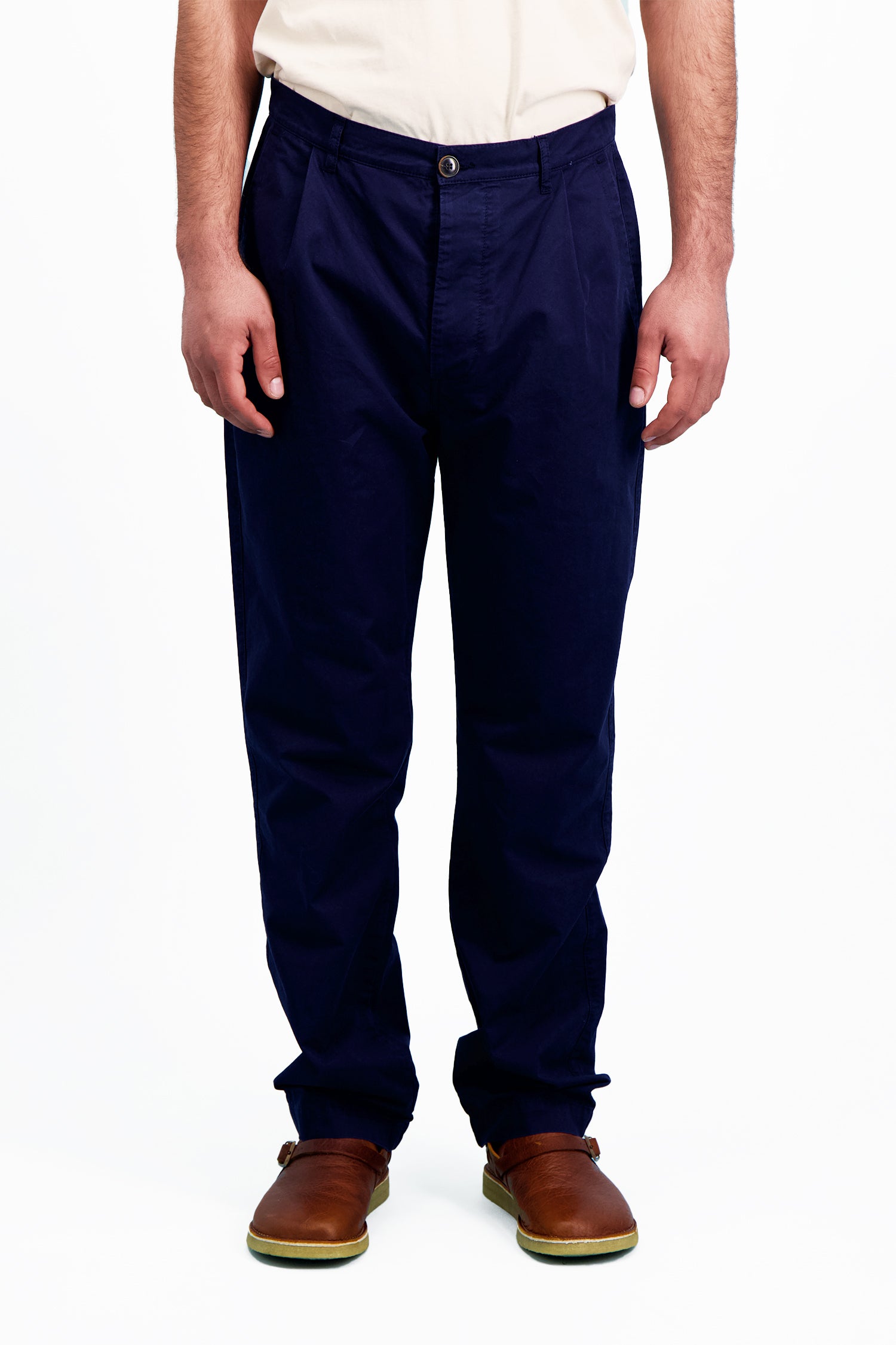 Pantalon Pleats Light dark indigo