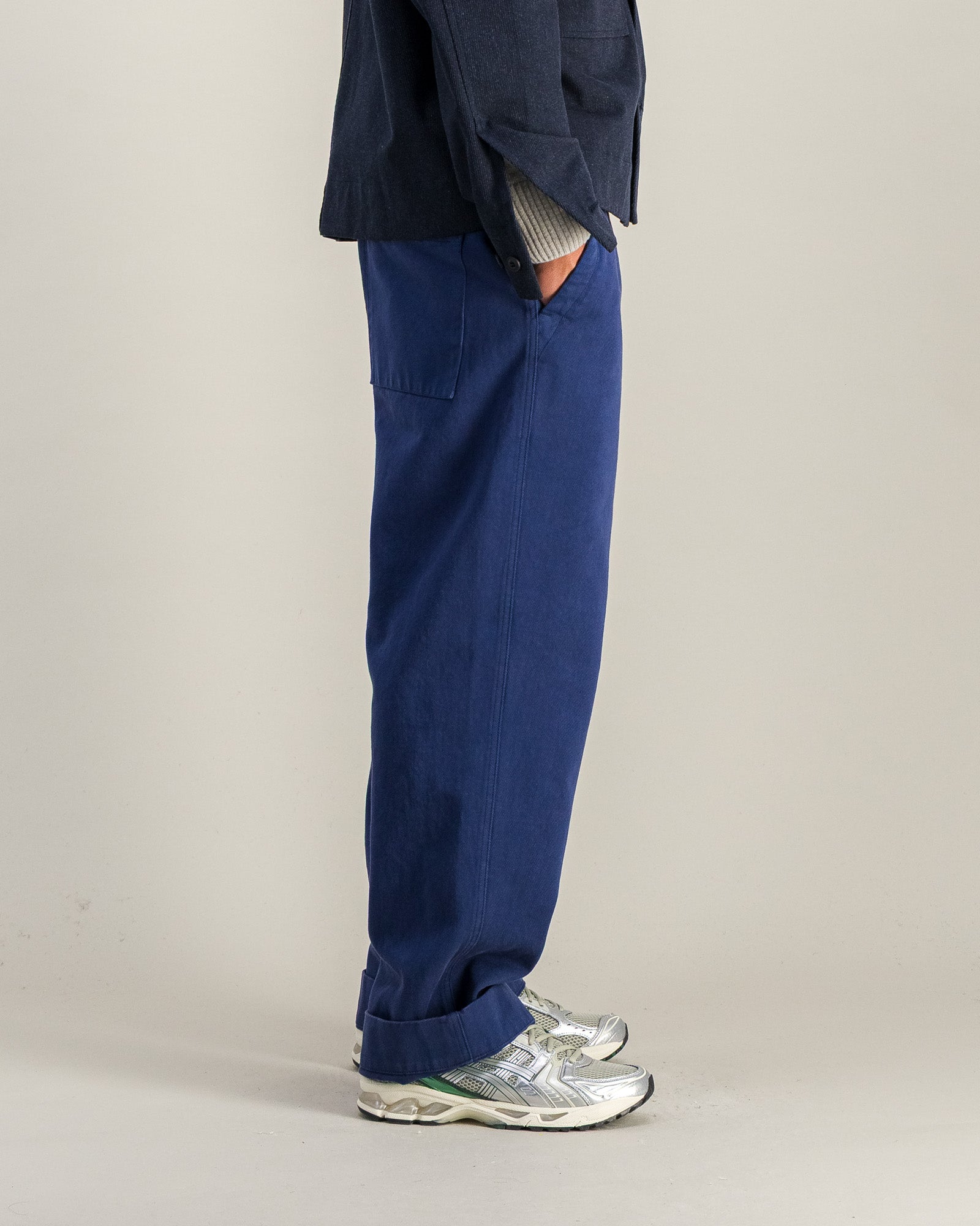 Pantalon Dad Twill bleu