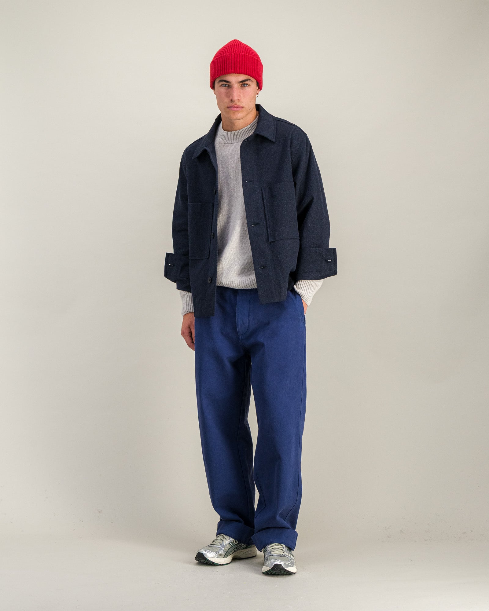 Pantalon Dad Twill bleu