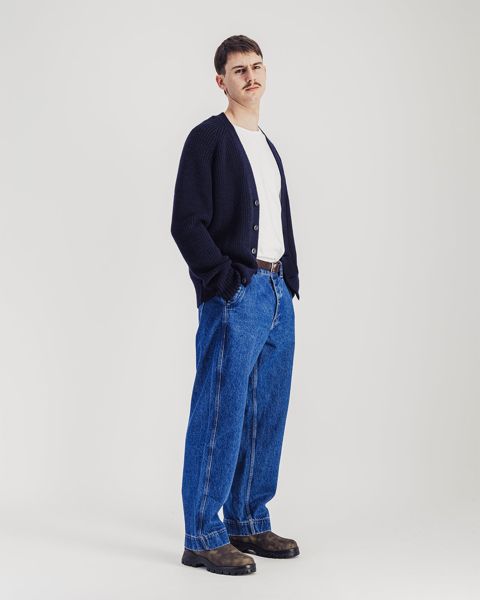 Pantalon Dad Denim stone