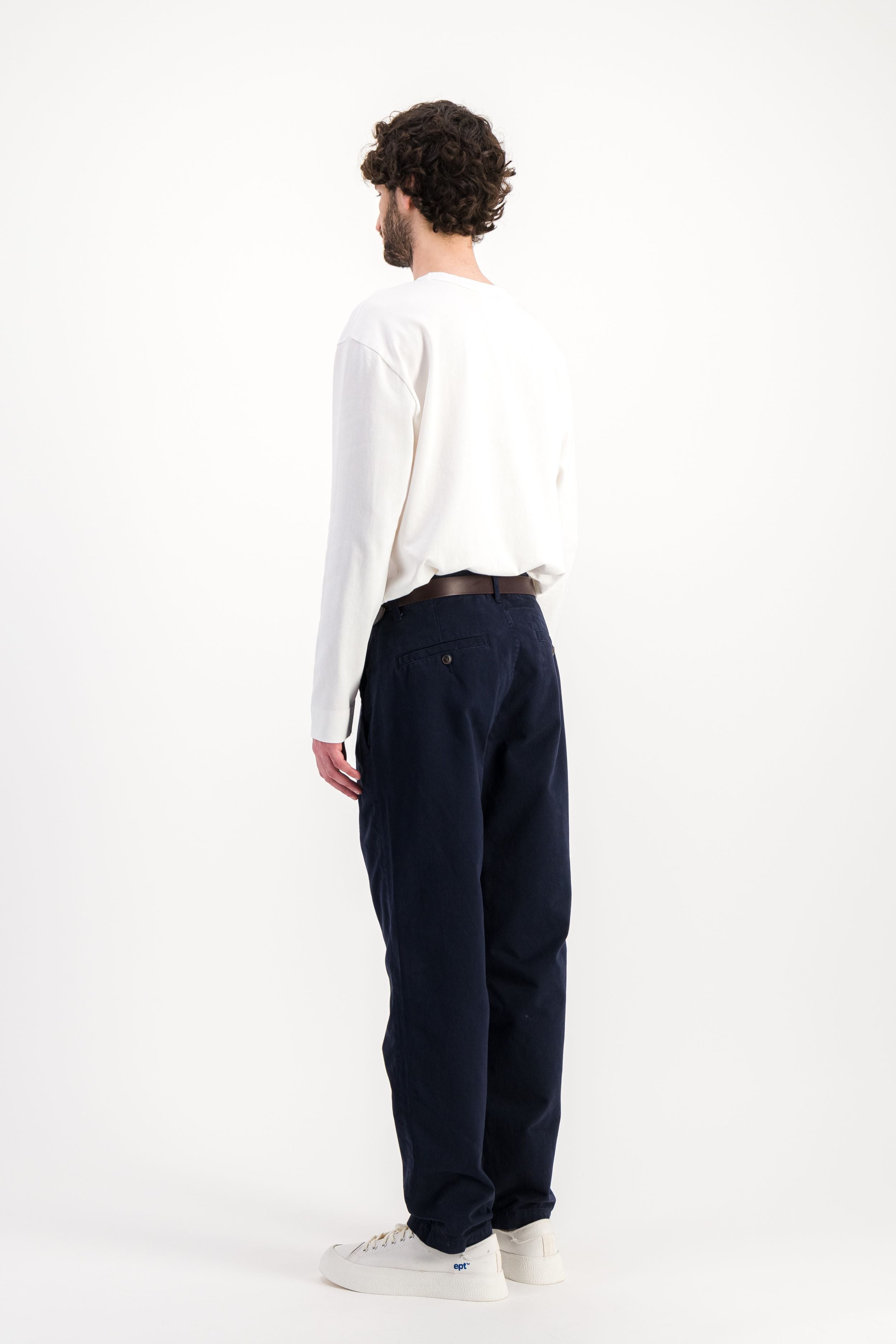 Pantalon New Pleats dark indigo