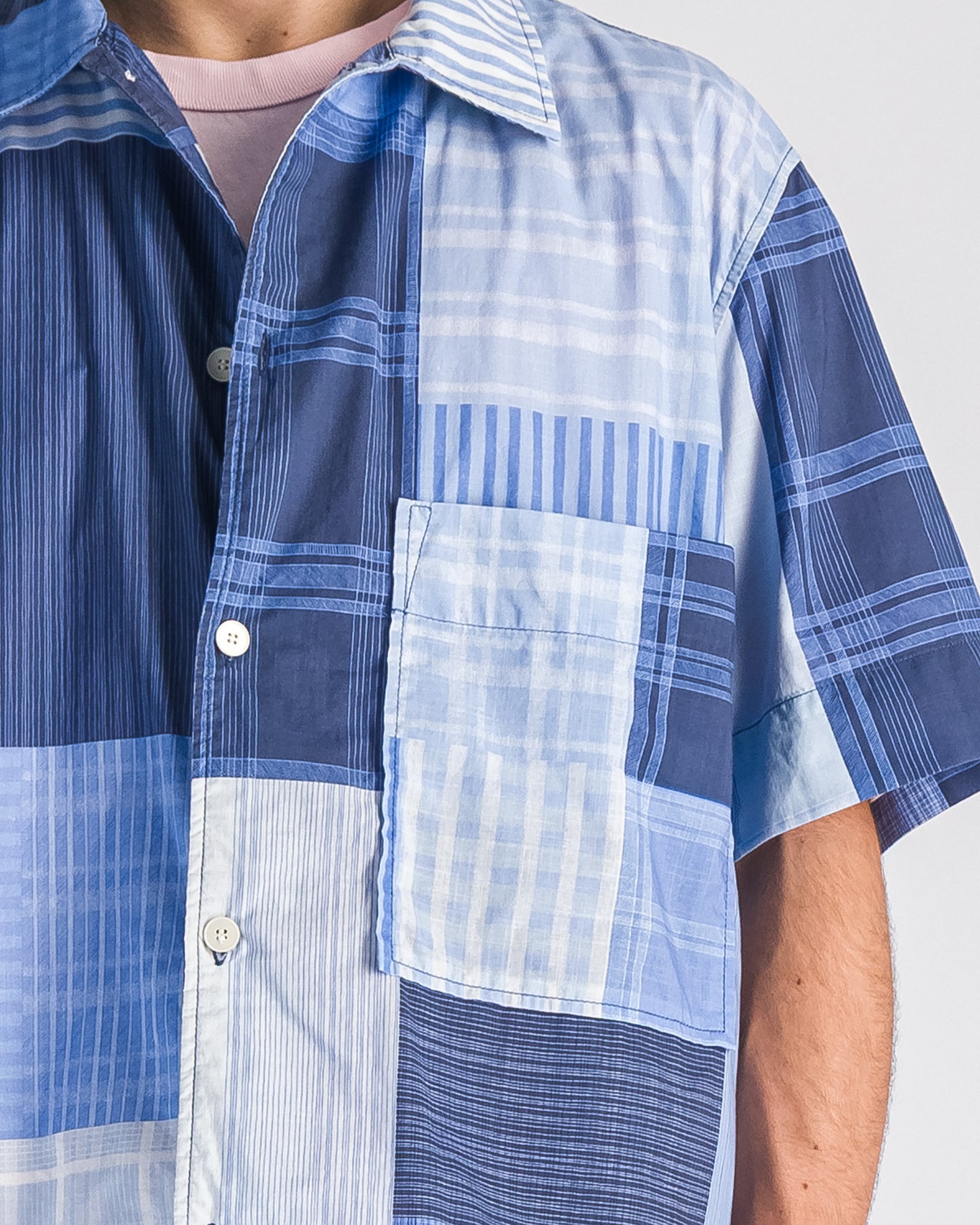 Chemise Patch bleu