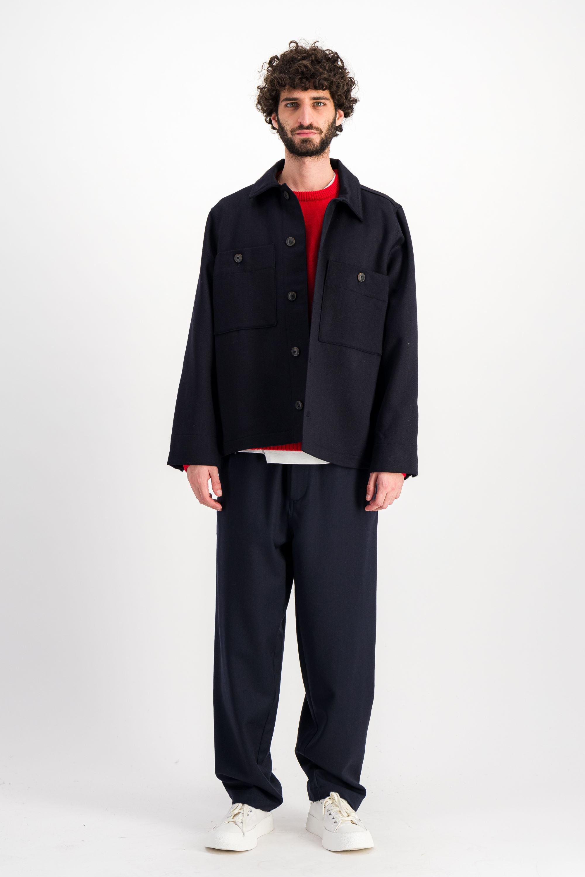 Surchemise Cargo Wool marine