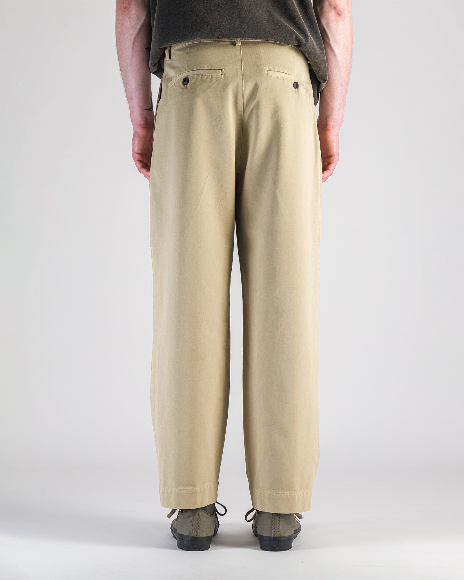 Pantalon Wide Pleats beige