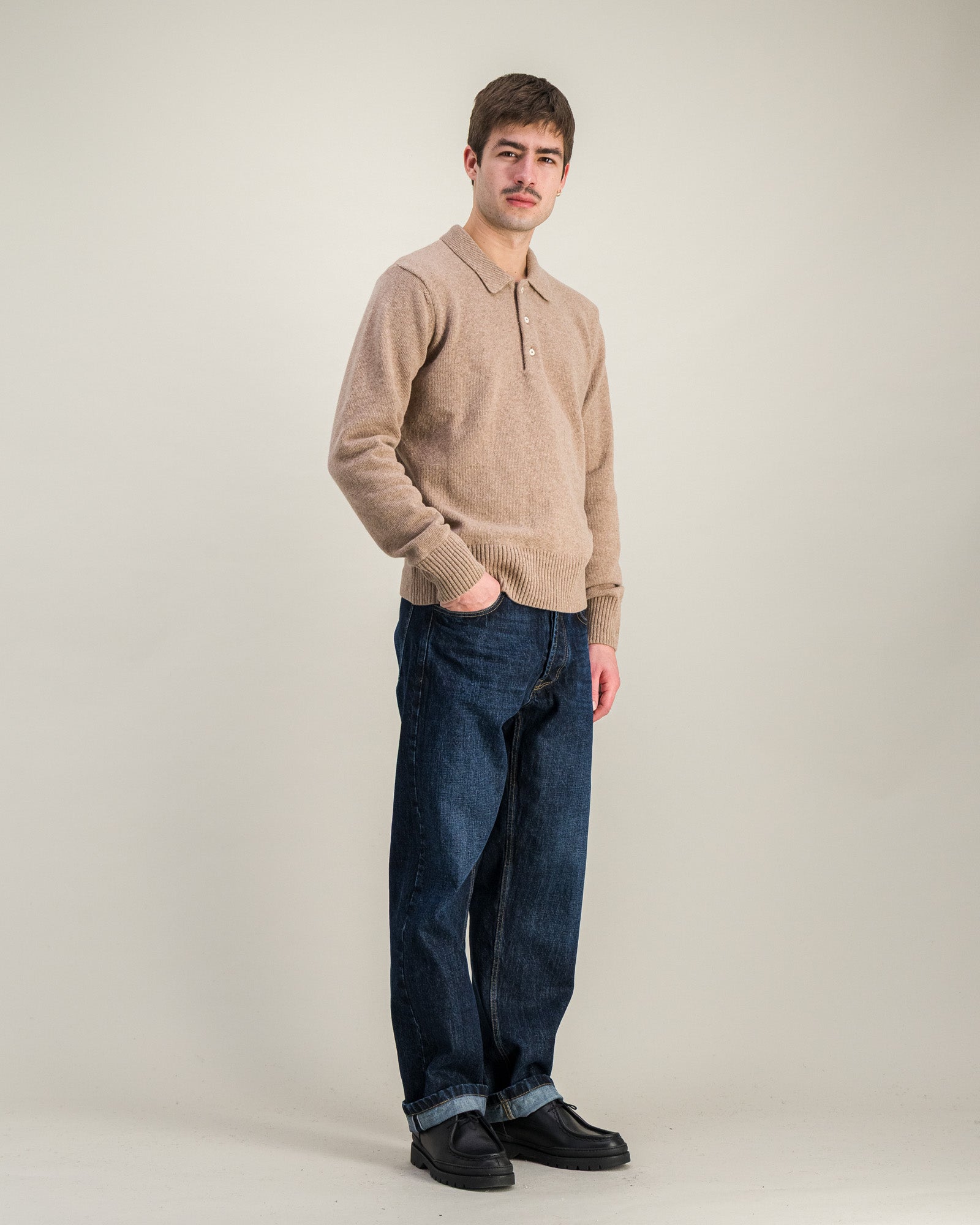 Pull Luke beige chiné
