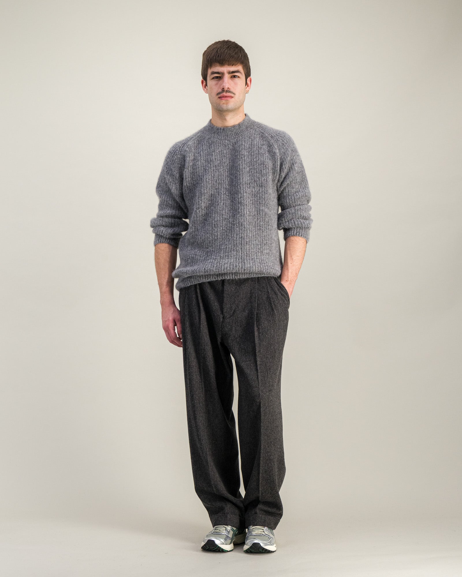 Pull Halo gris chiné
