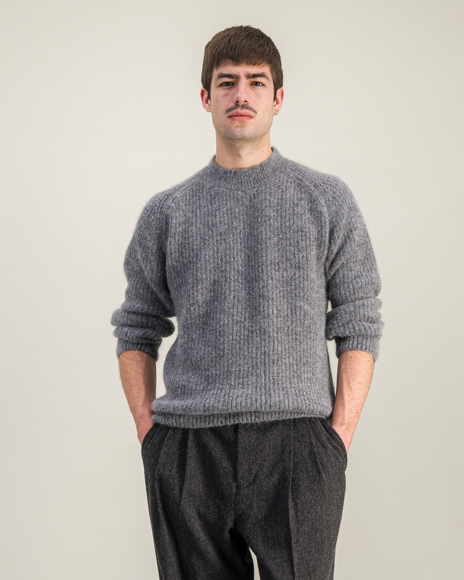 Pull Halo gris chiné