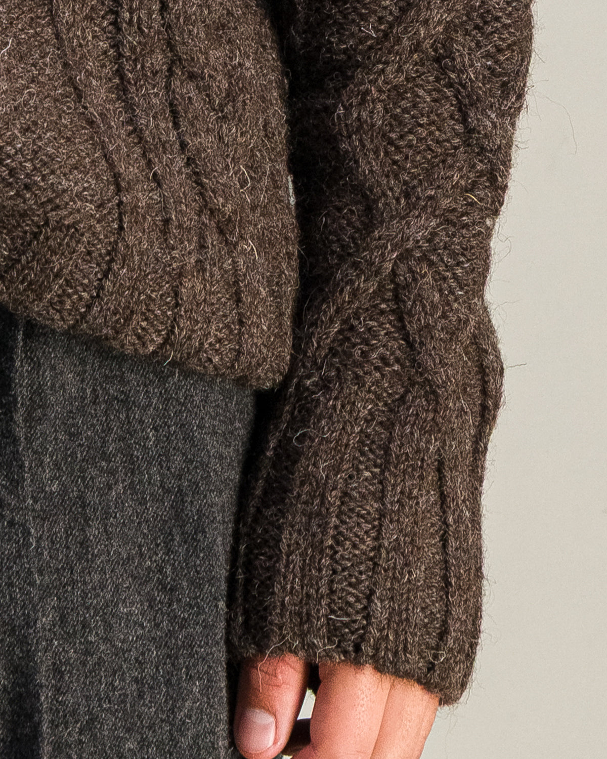 Pull Nordic marron