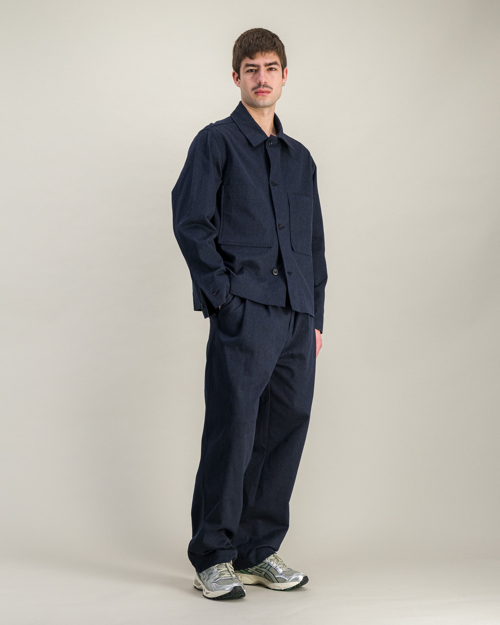 Surchemise Box Overshirt marine