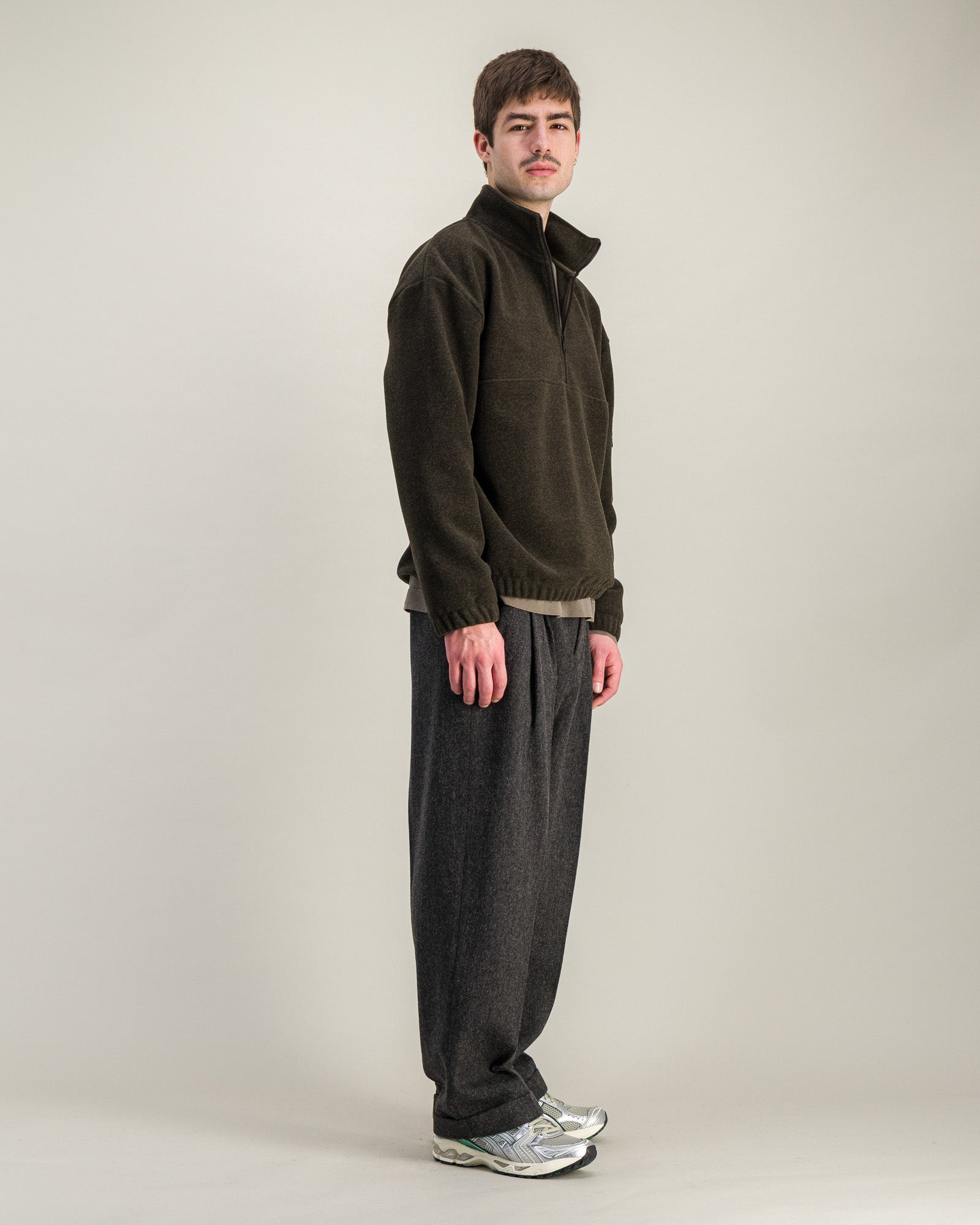 Sweat Atlas Wool kaki chiné