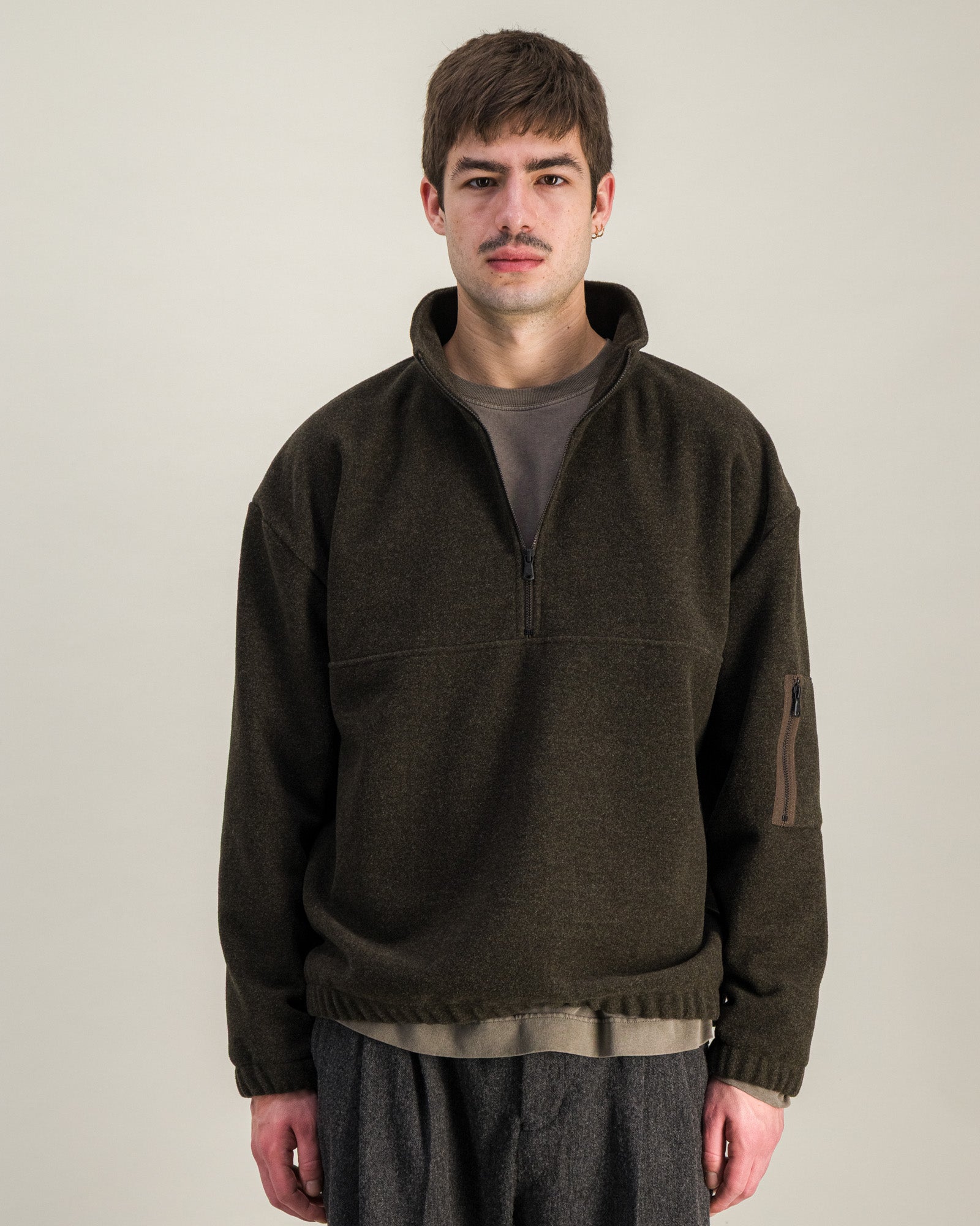 Sweat Atlas Wool kaki chiné