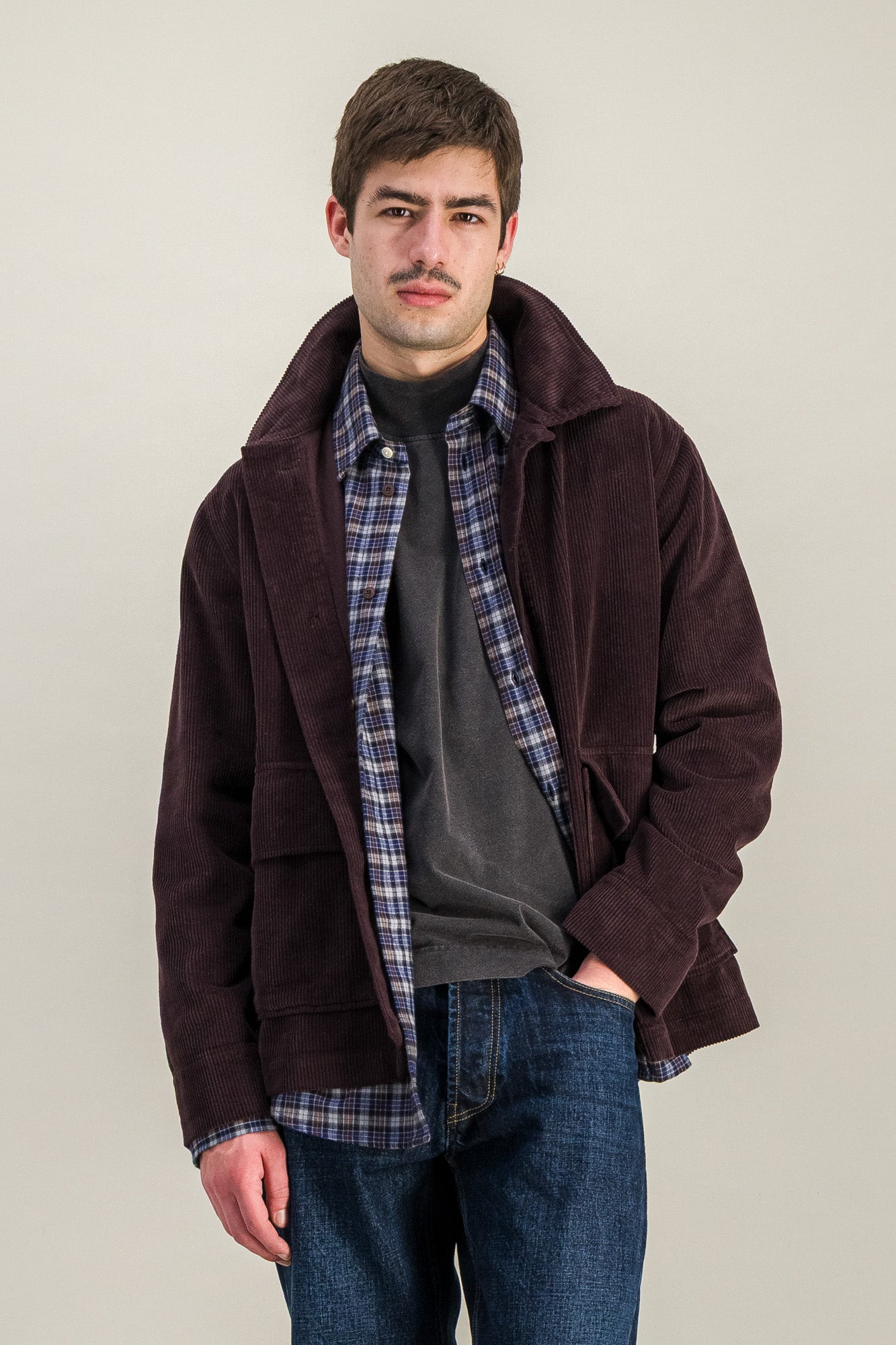 Veste Dubliner Cord prune
